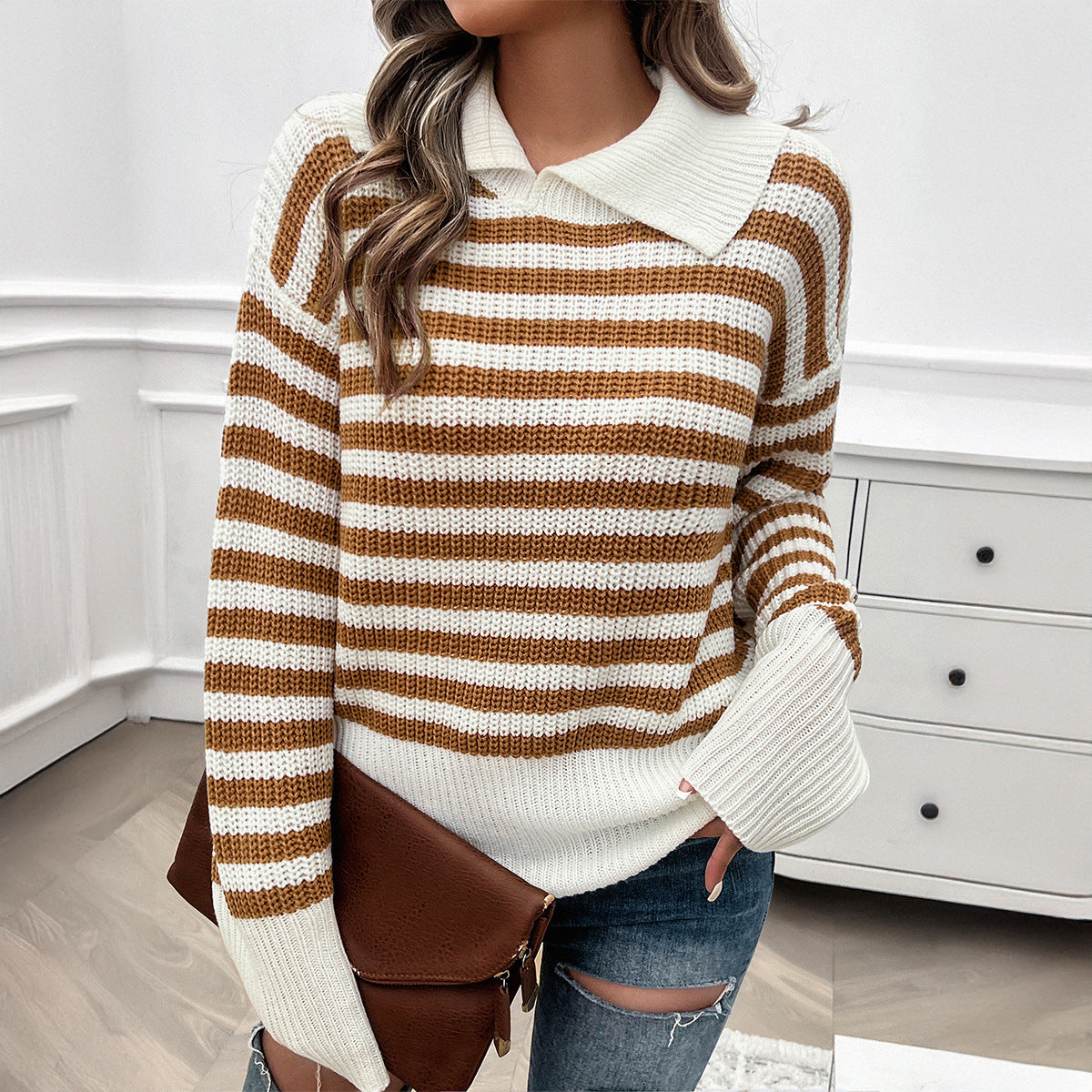 Casual Ribbed Sweater