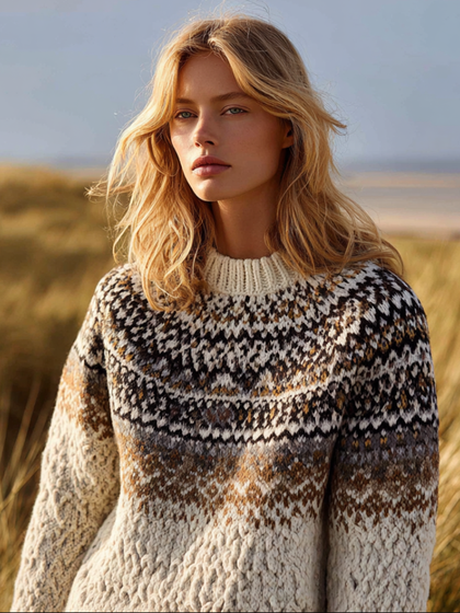 Casual Ribbed Sweater