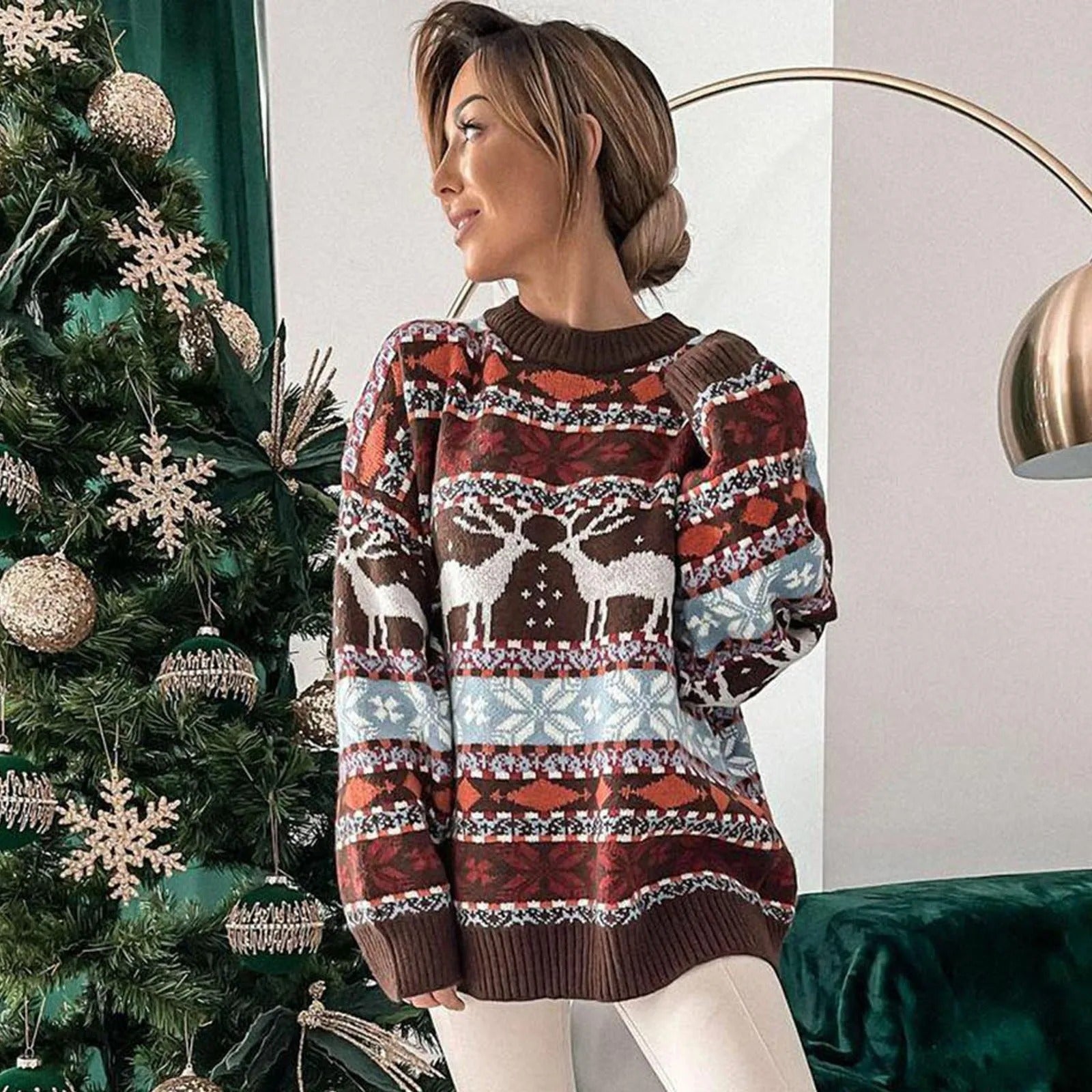 Textured V-Neck Sweater