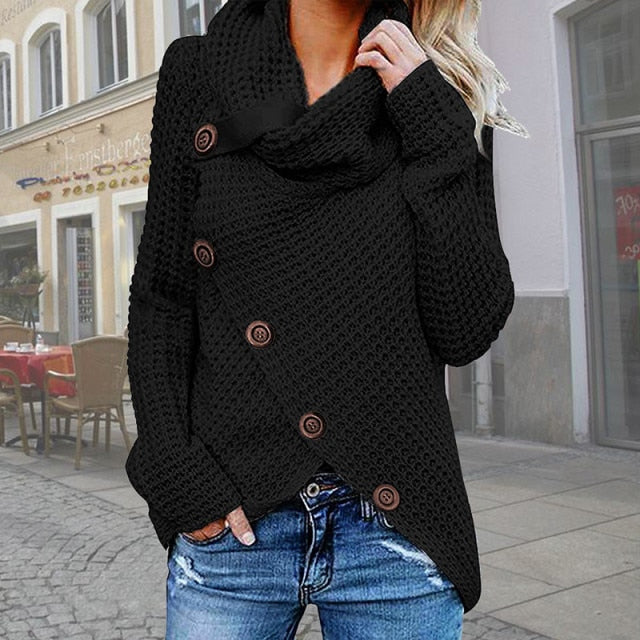 Cozy Buttoned Sweater