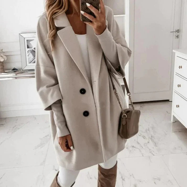 Soft Double-Breasted Coat