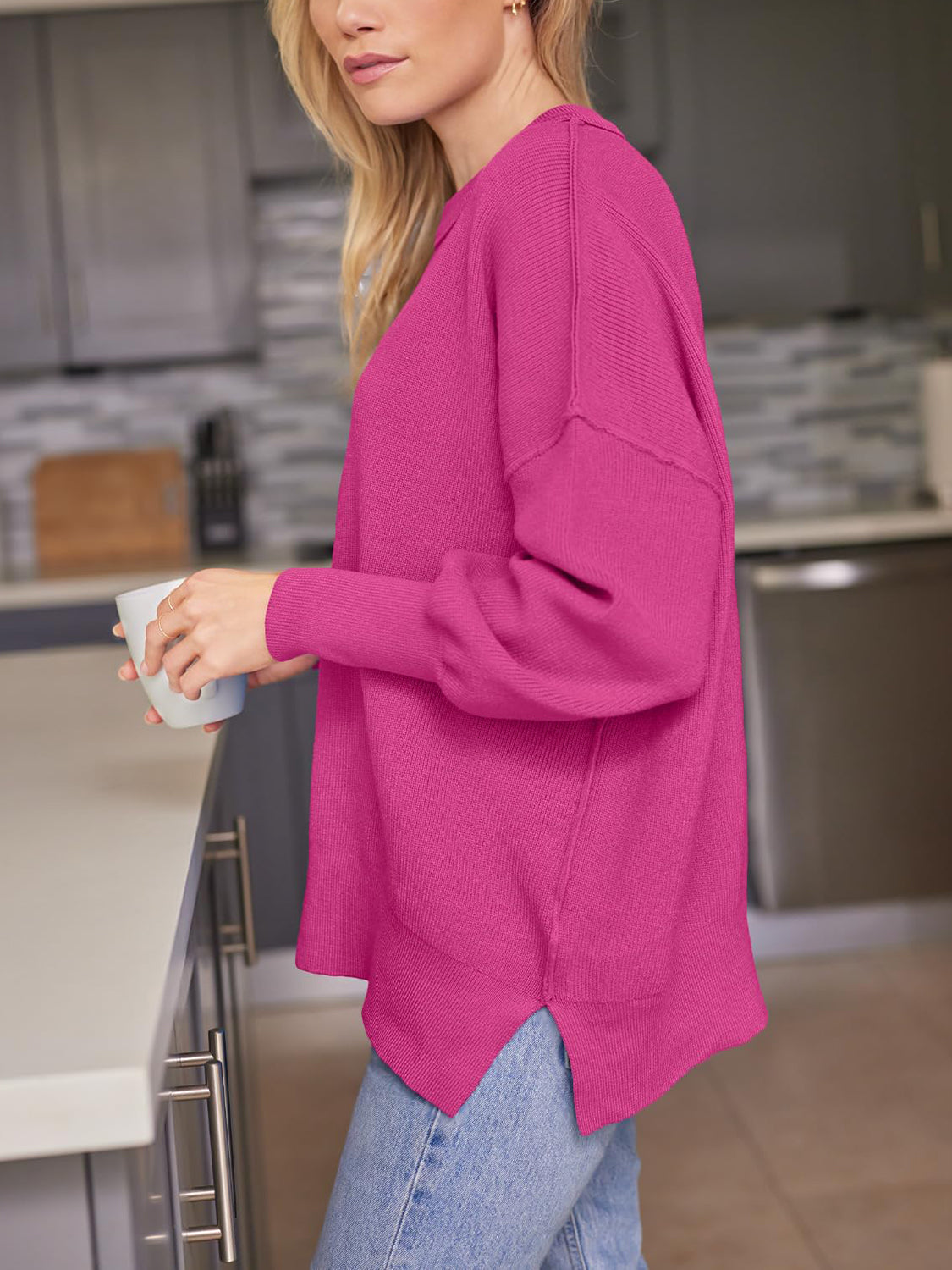 Relaxed V-Neck Sweater
