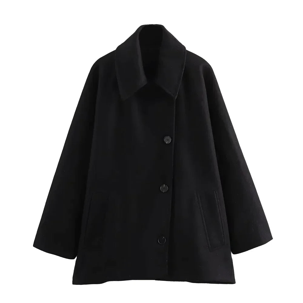 Warm Buttoned Coat