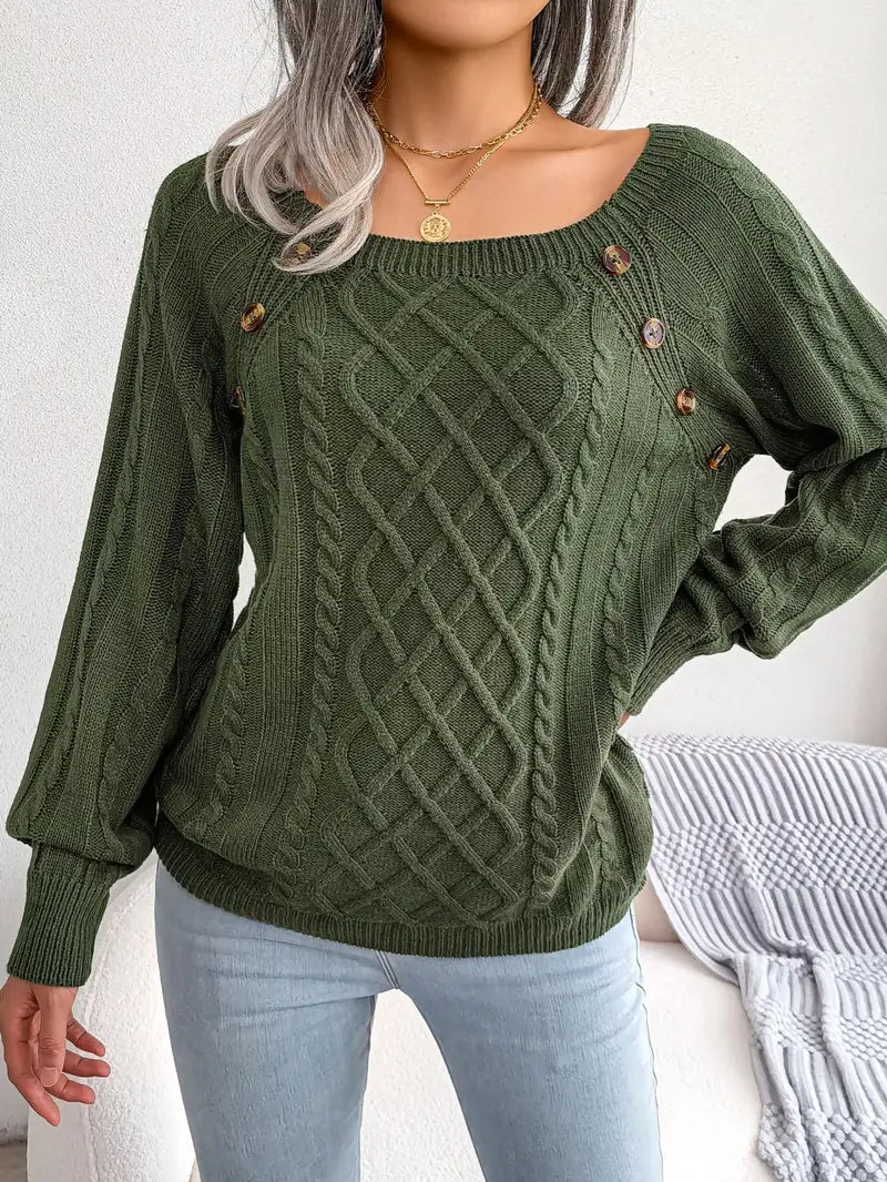 Classic Buttoned Sweater