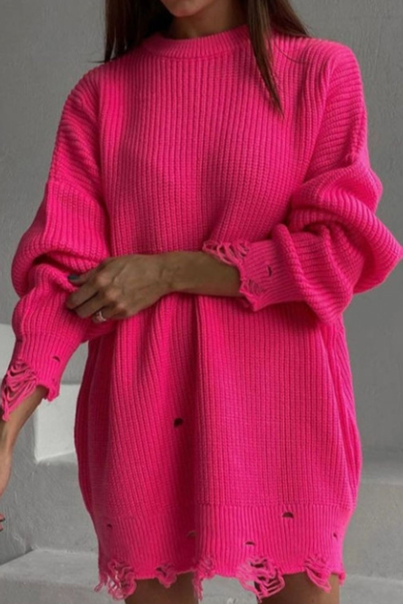 Textured V-Neck Sweater