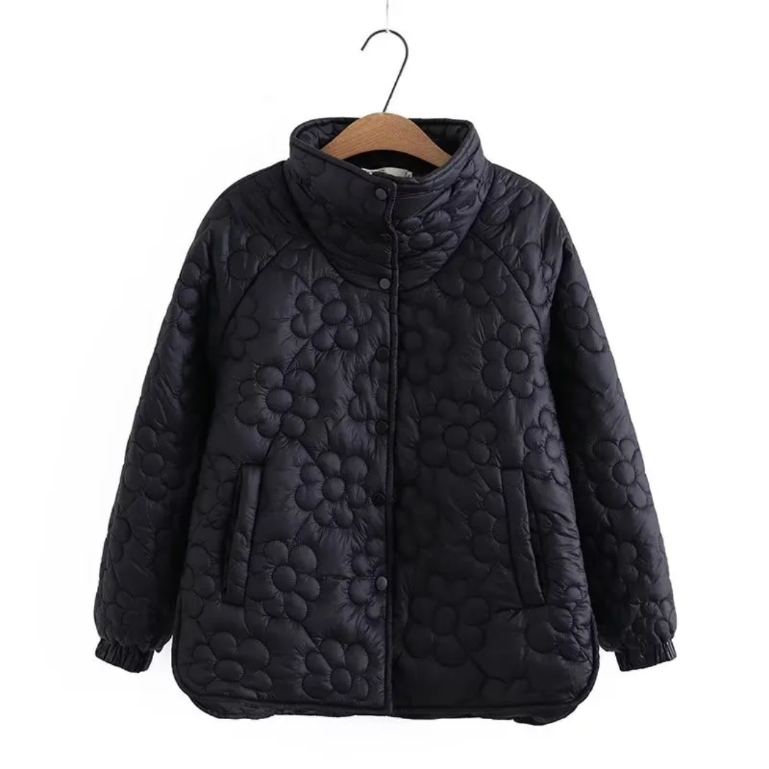 Layered Hooded Coat
