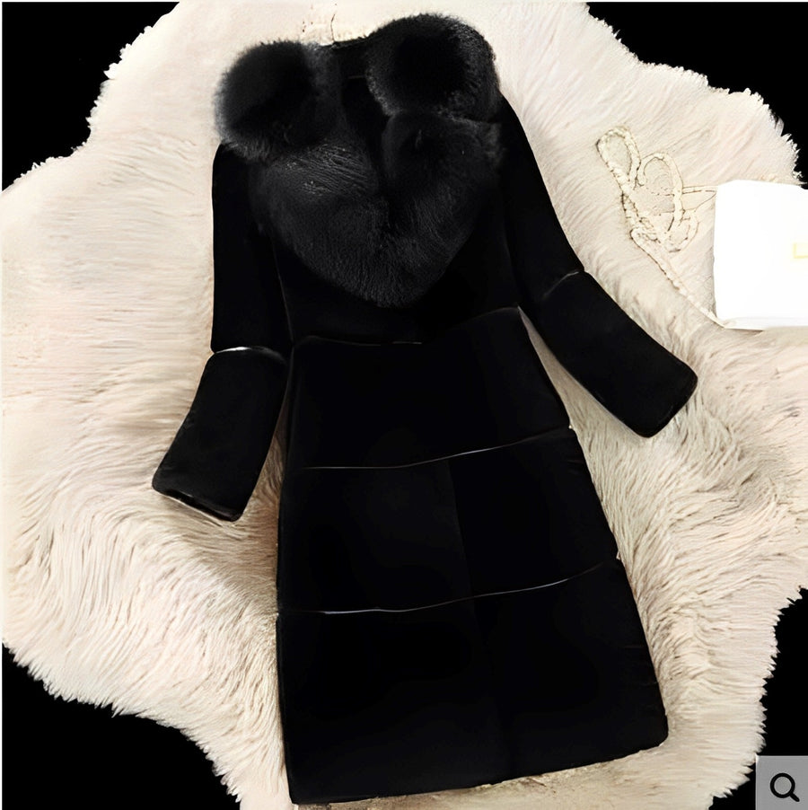 Layered Hooded Coat