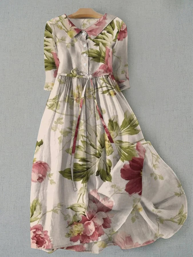 Sunset Buttoned Dress