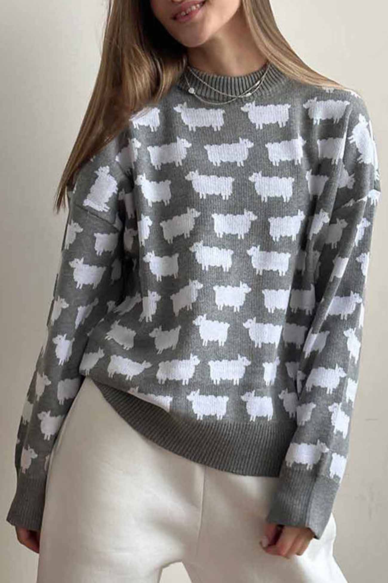 Relaxed Buttoned Sweater
