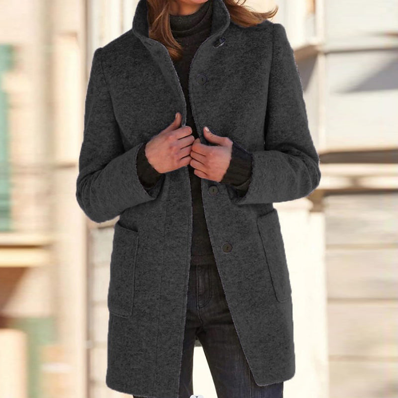 Layered Hooded Coat