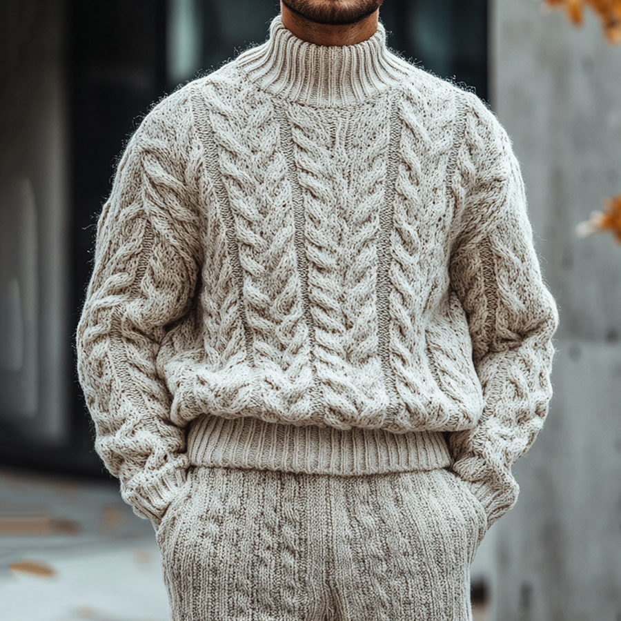 Textured V-Neck Sweater