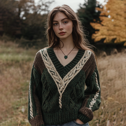 Textured Cable Sweater