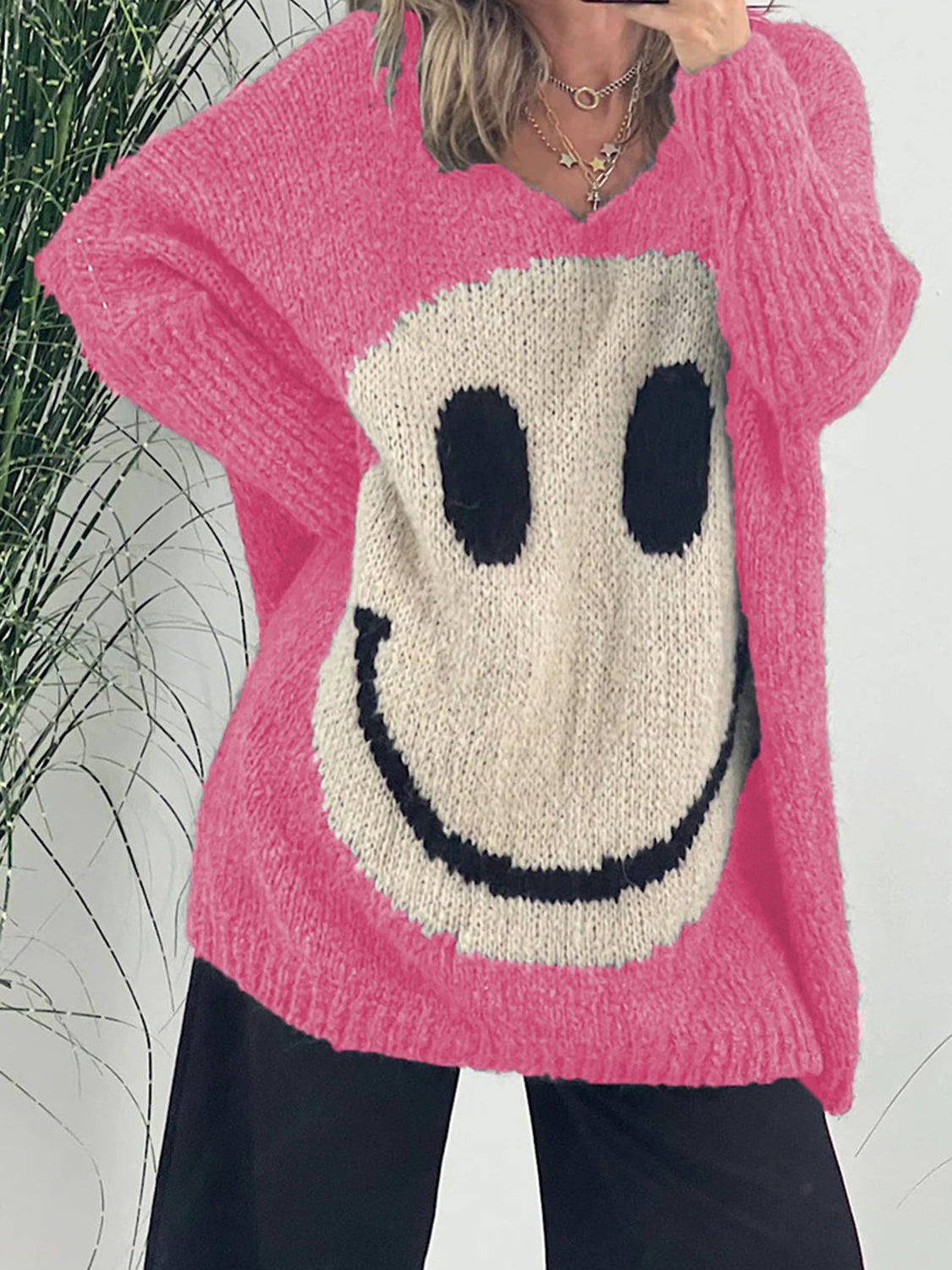 Relaxed Buttoned Sweater