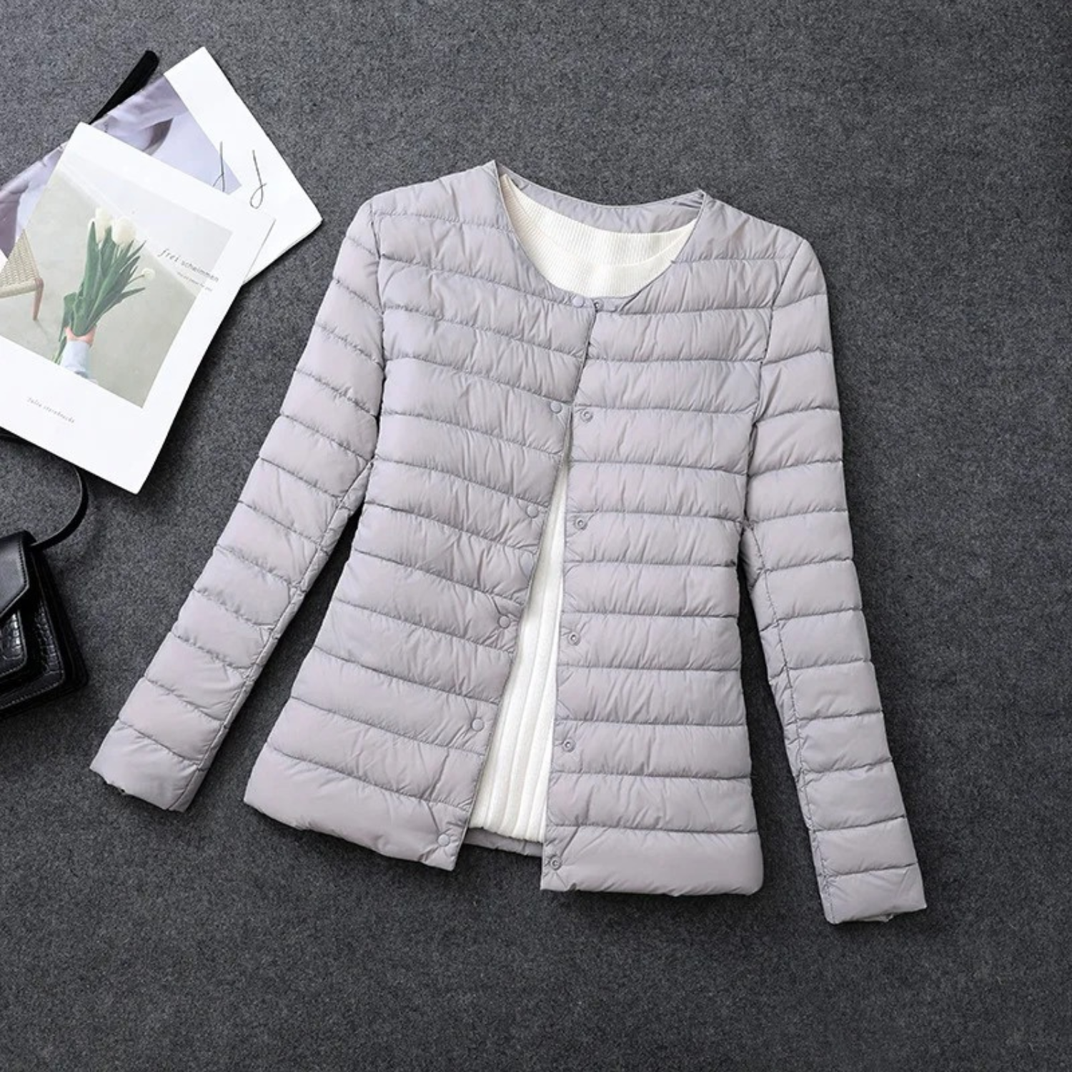 Layered Buttoned Coat