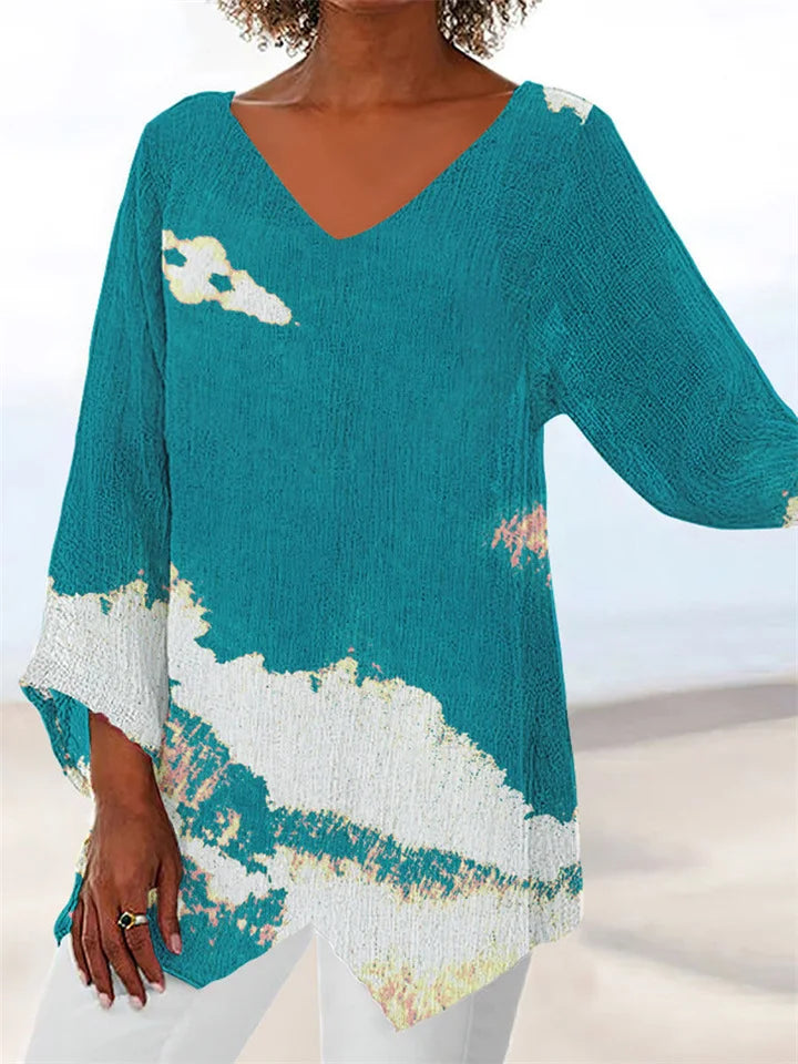 Elegant Draped Blouse