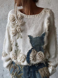 Textured Cable Sweater