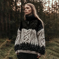 Textured Buttoned Sweater