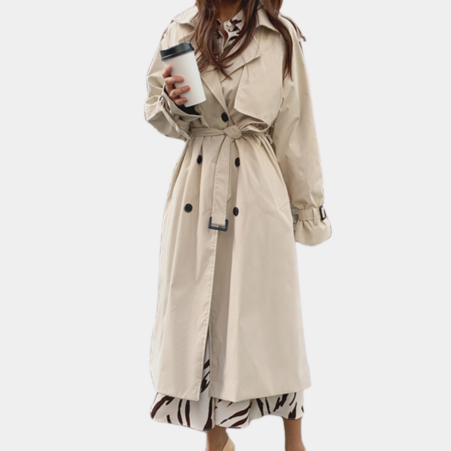 Layered Hooded Coat