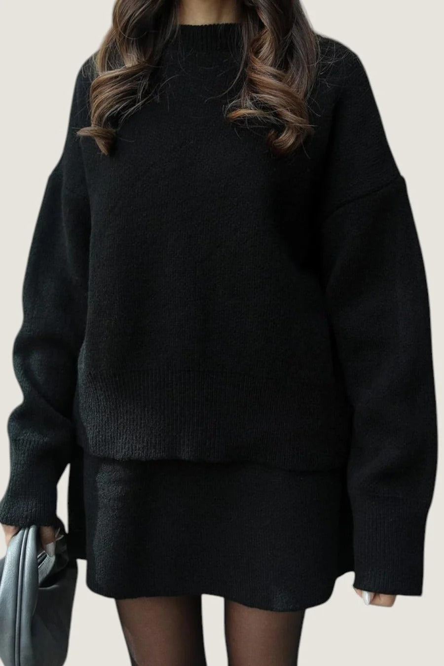 Textured Buttoned Sweater