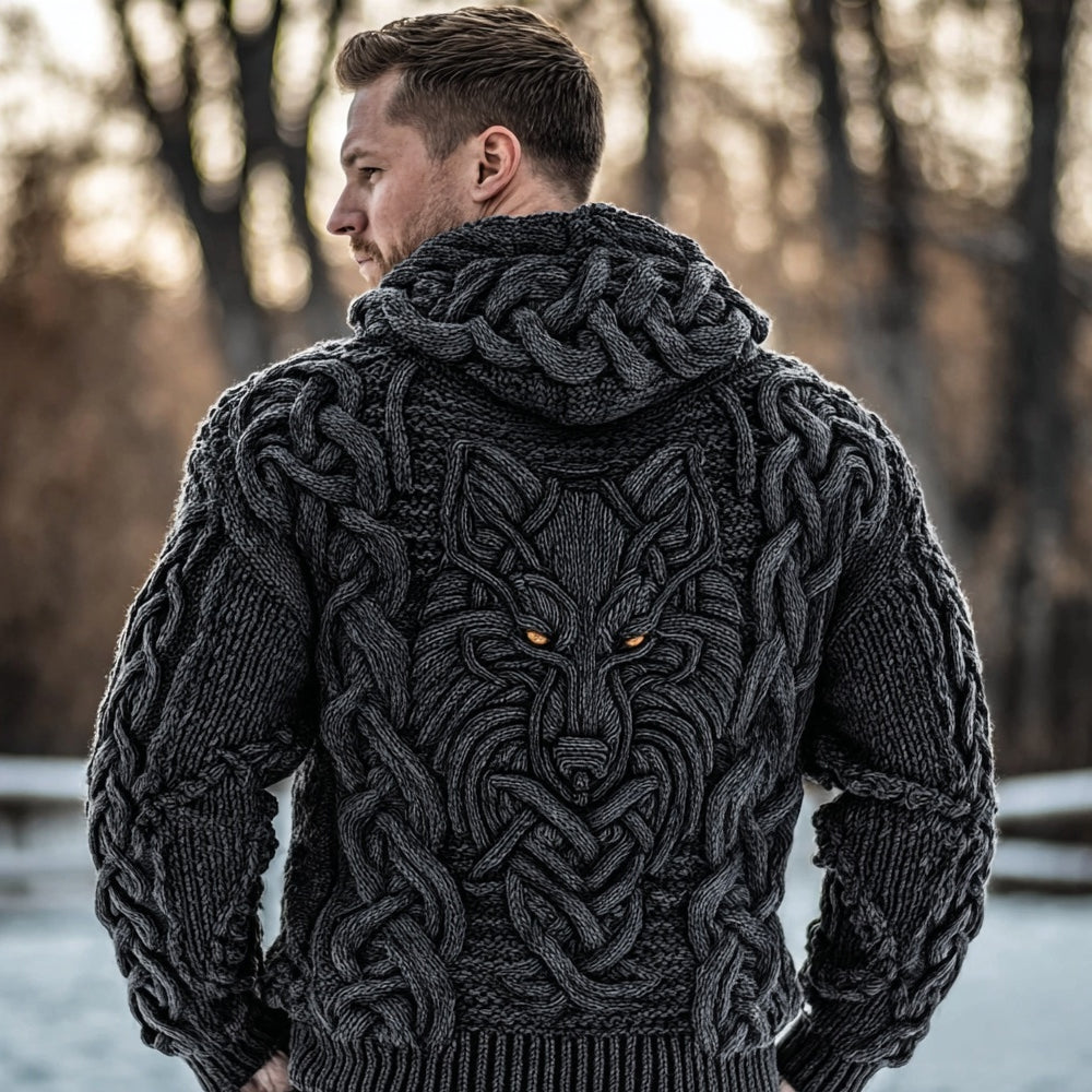 Textured Buttoned Sweater