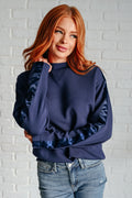 Textured Cropped Sweater