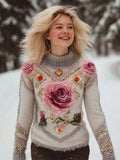 Textured Knit Sweater