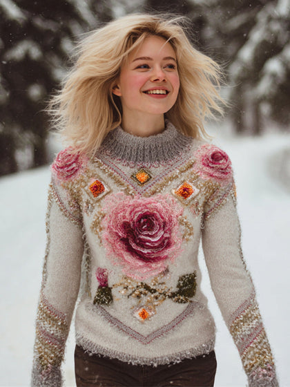 Textured Knit Sweater