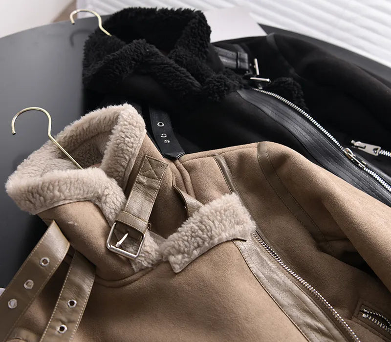Layered Buttoned Coat
