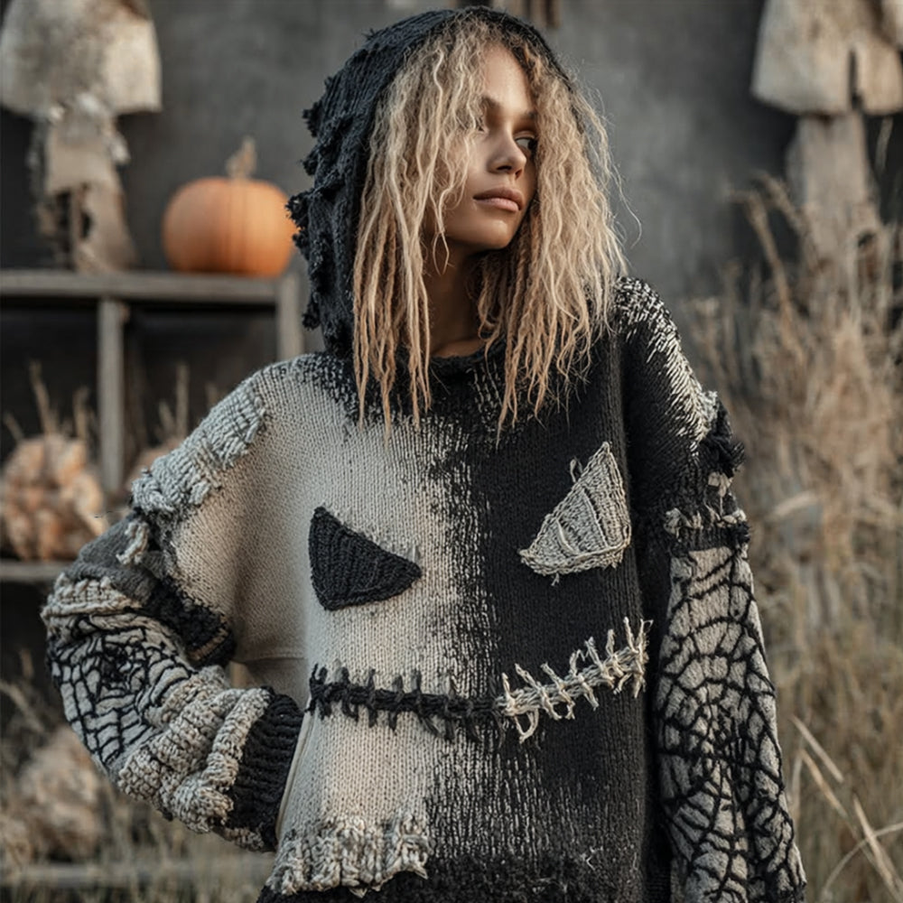Textured V-Neck Sweater