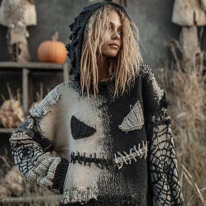 Textured V-Neck Sweater