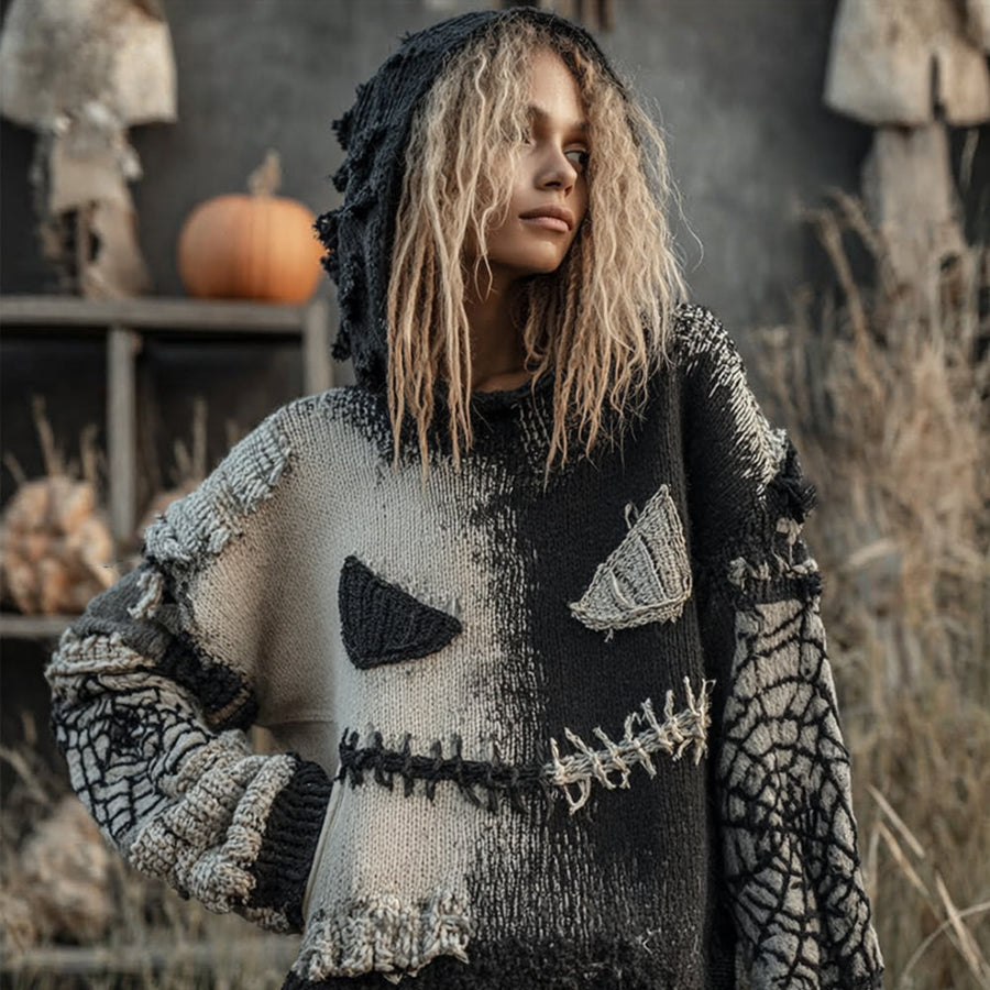Textured V-Neck Sweater