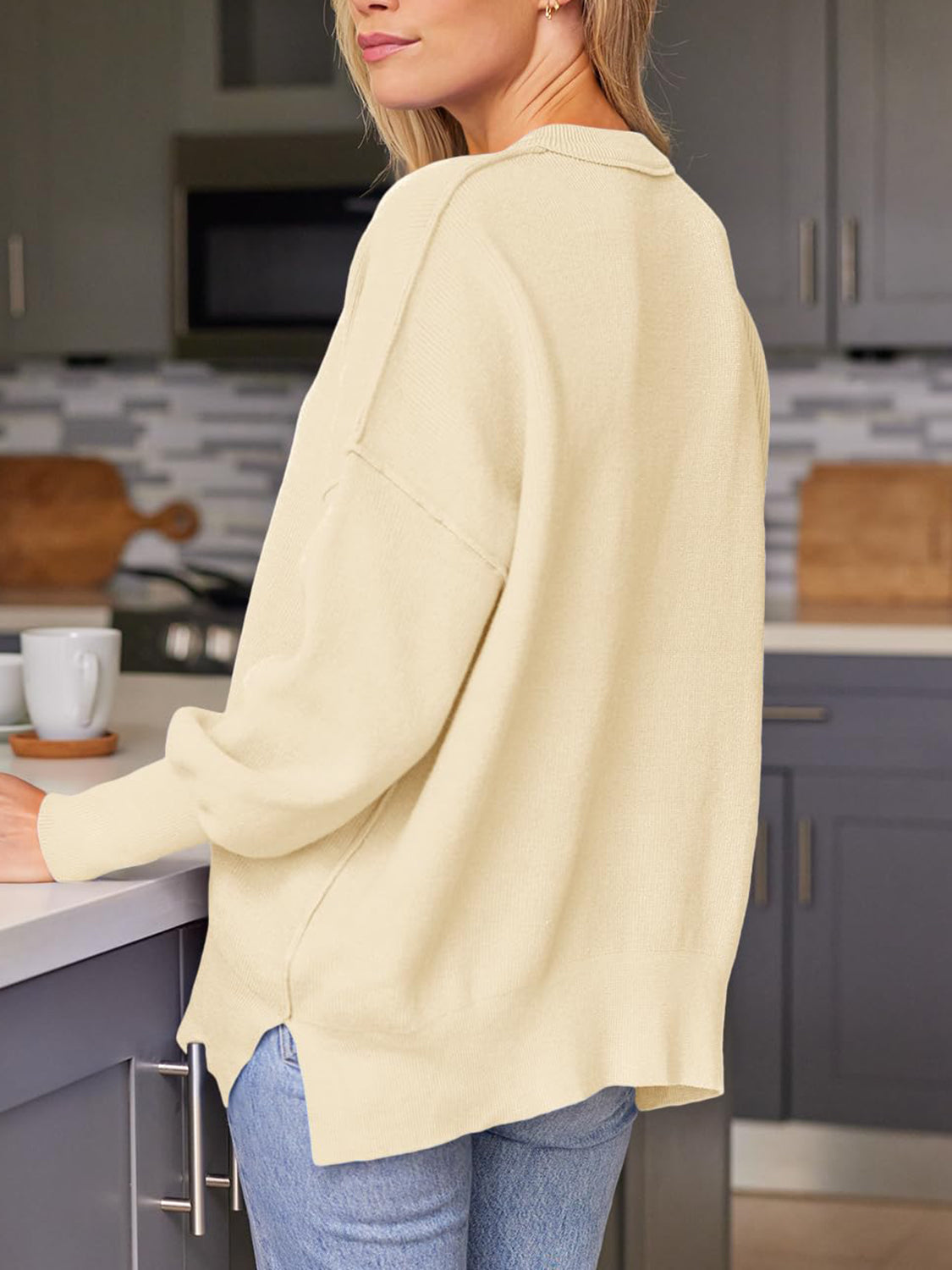 Relaxed V-Neck Sweater