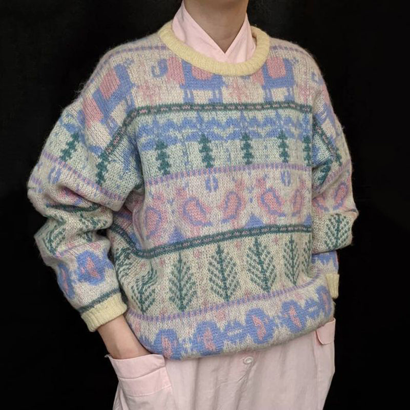 Casual Cropped Sweater