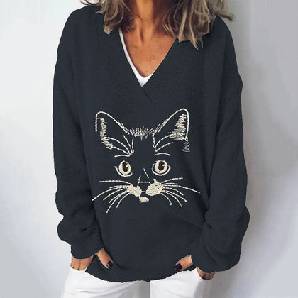 Warm V-Neck Sweater