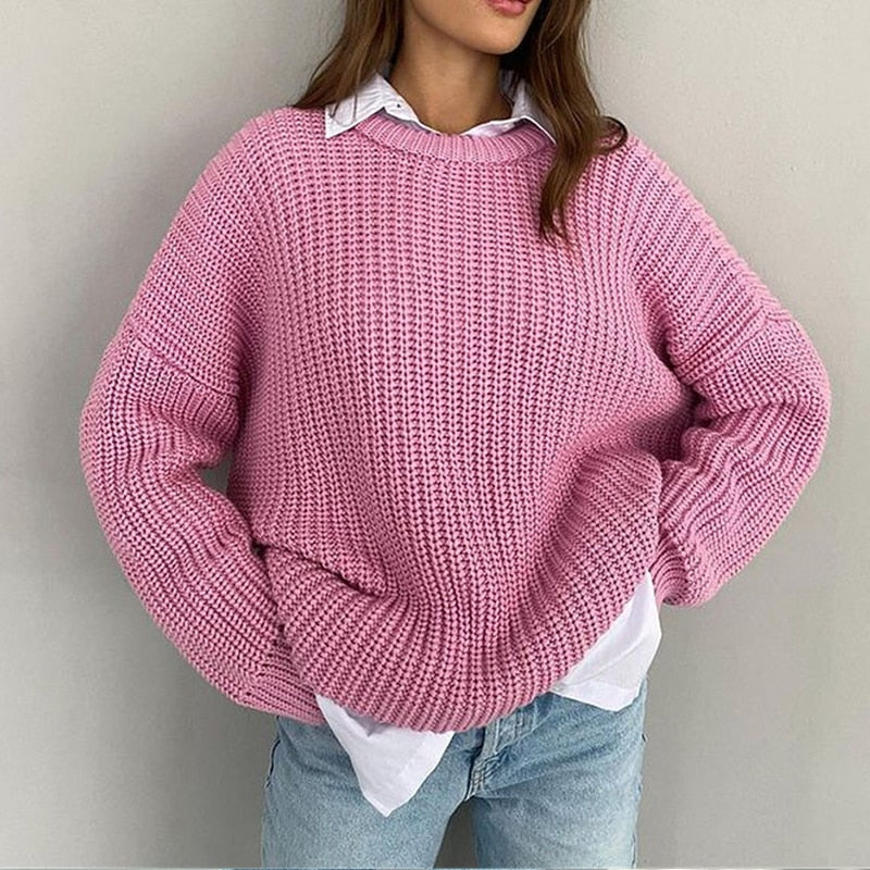 Textured Cropped Sweater