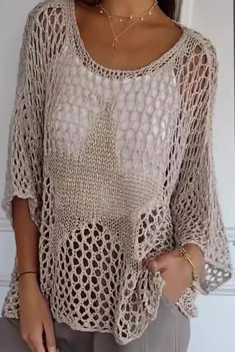 Textured V-Neck Sweater
