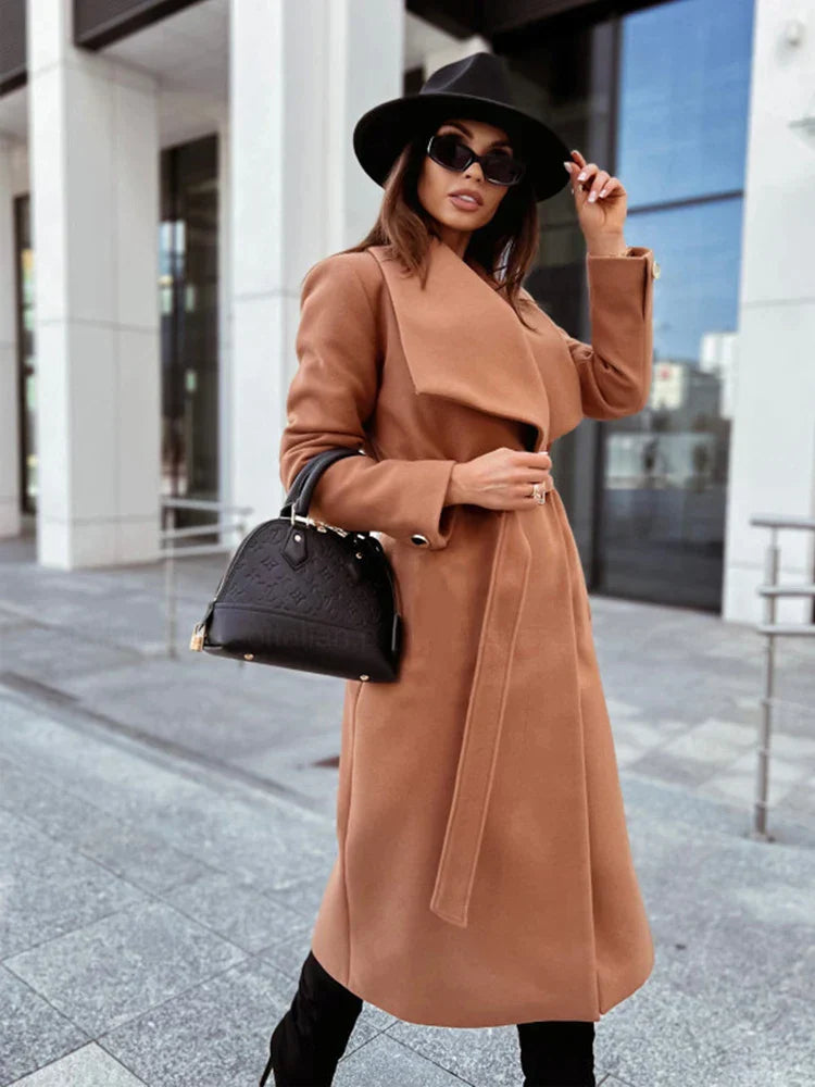 Layered Hooded Coat