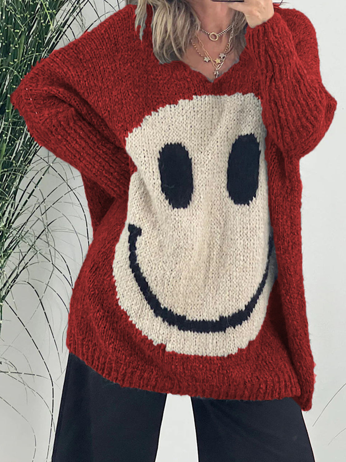 Relaxed Buttoned Sweater
