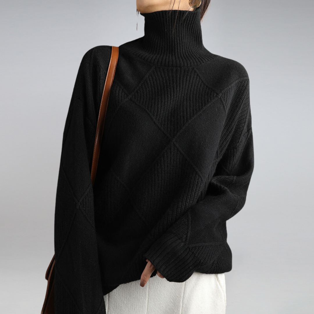 Textured Buttoned Sweater