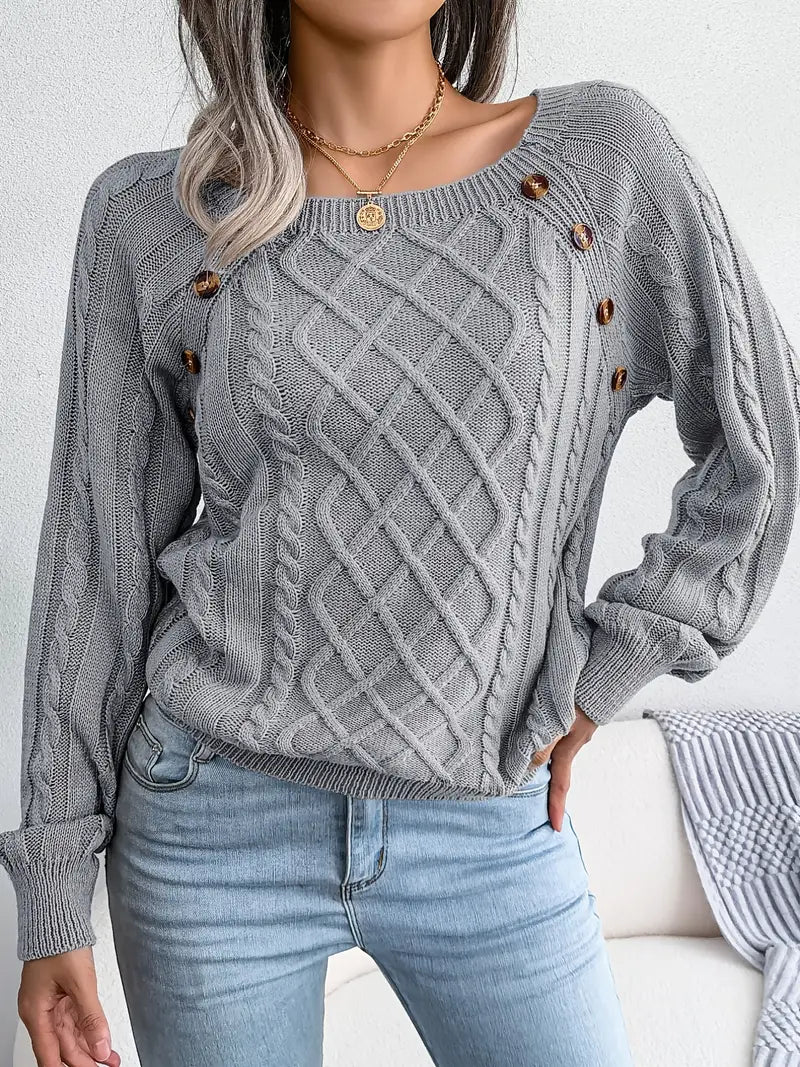Classic Buttoned Sweater