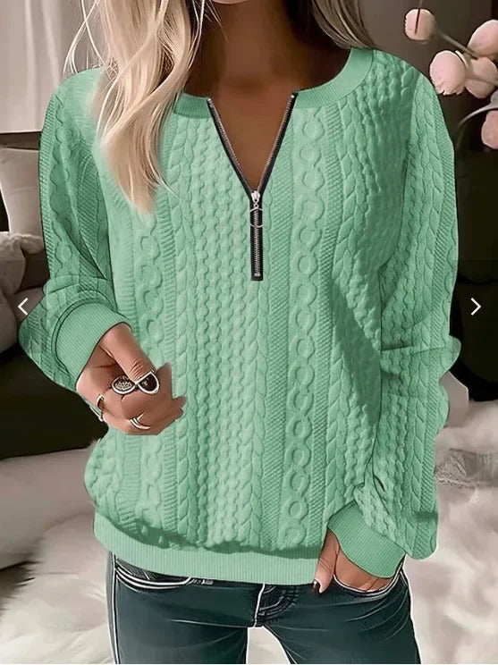 Textured Striped Sweater