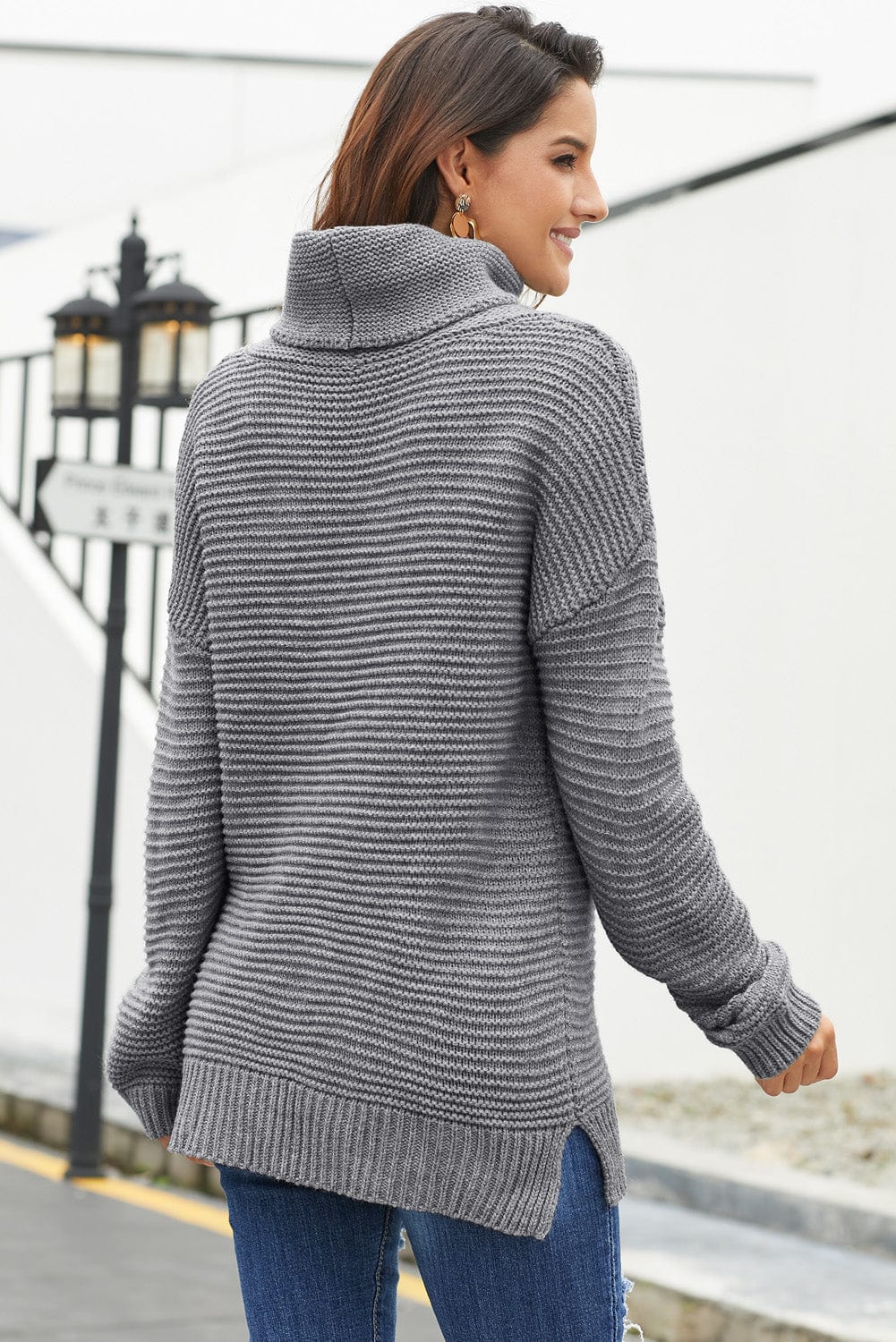 Casual Ribbed Sweater