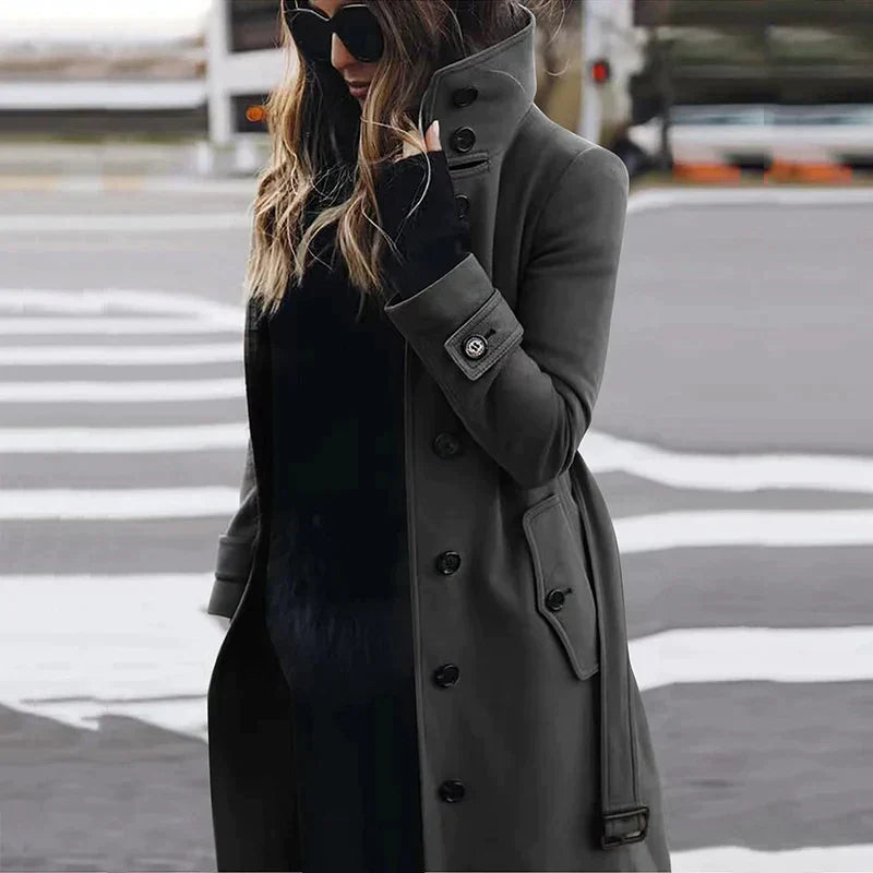 Everyday Buttoned Coat