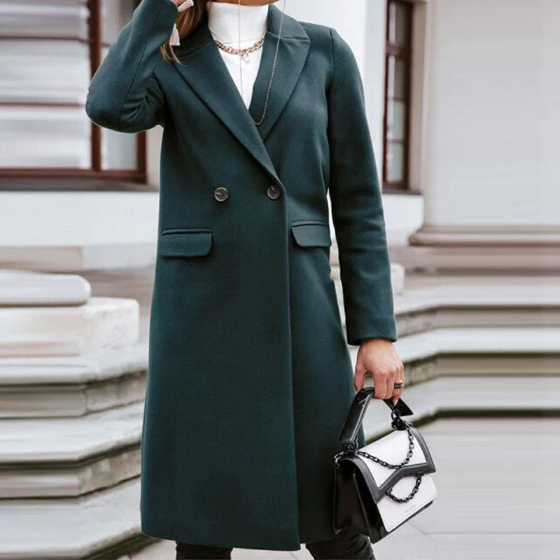 Relaxed Double-Breasted Coat