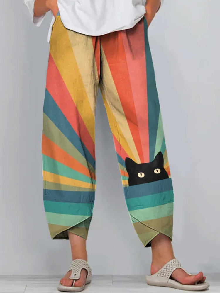 Natural Belted Pants