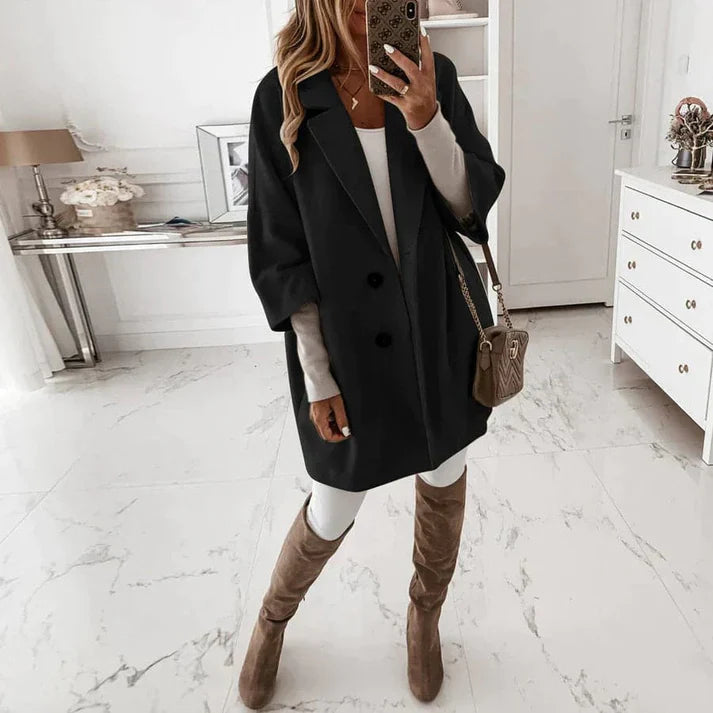 Soft Double-Breasted Coat
