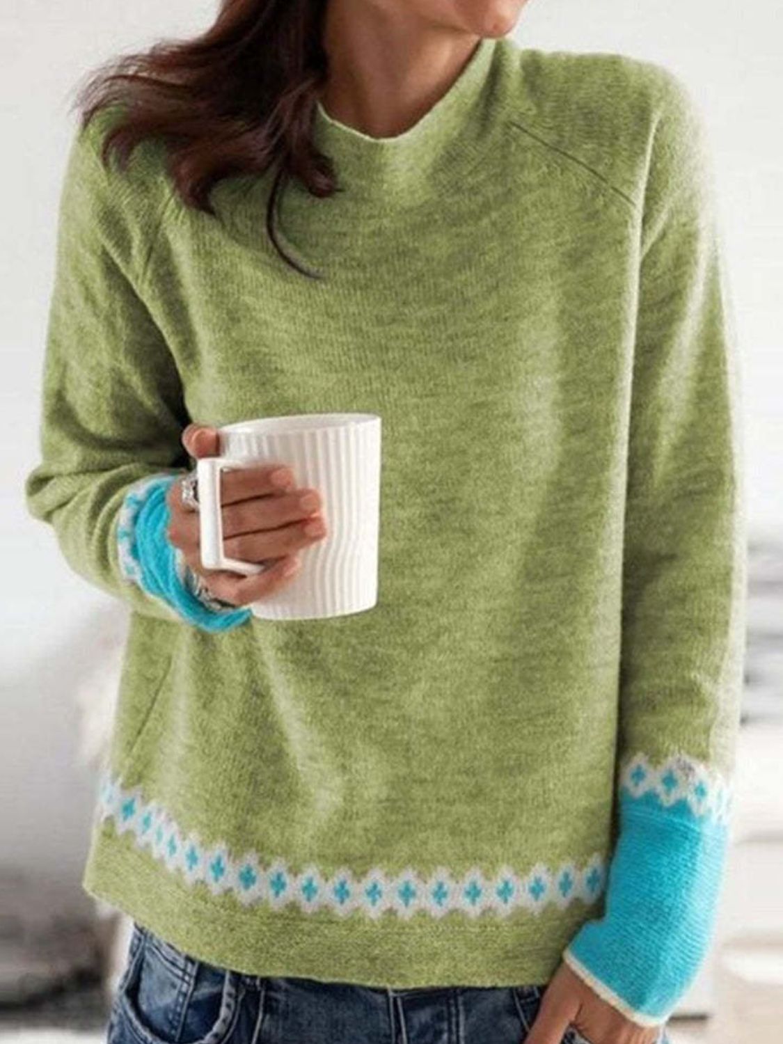 Textured Ribbed Sweater