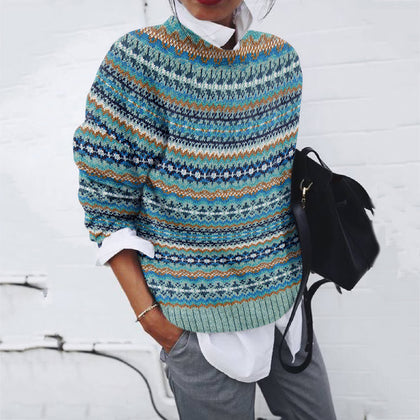 Textured Striped Sweater