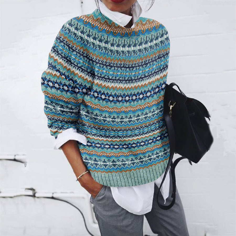 Textured Striped Sweater