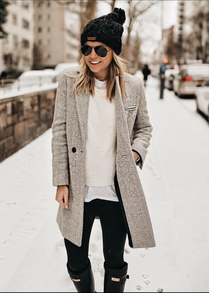 Layered Wool Coat